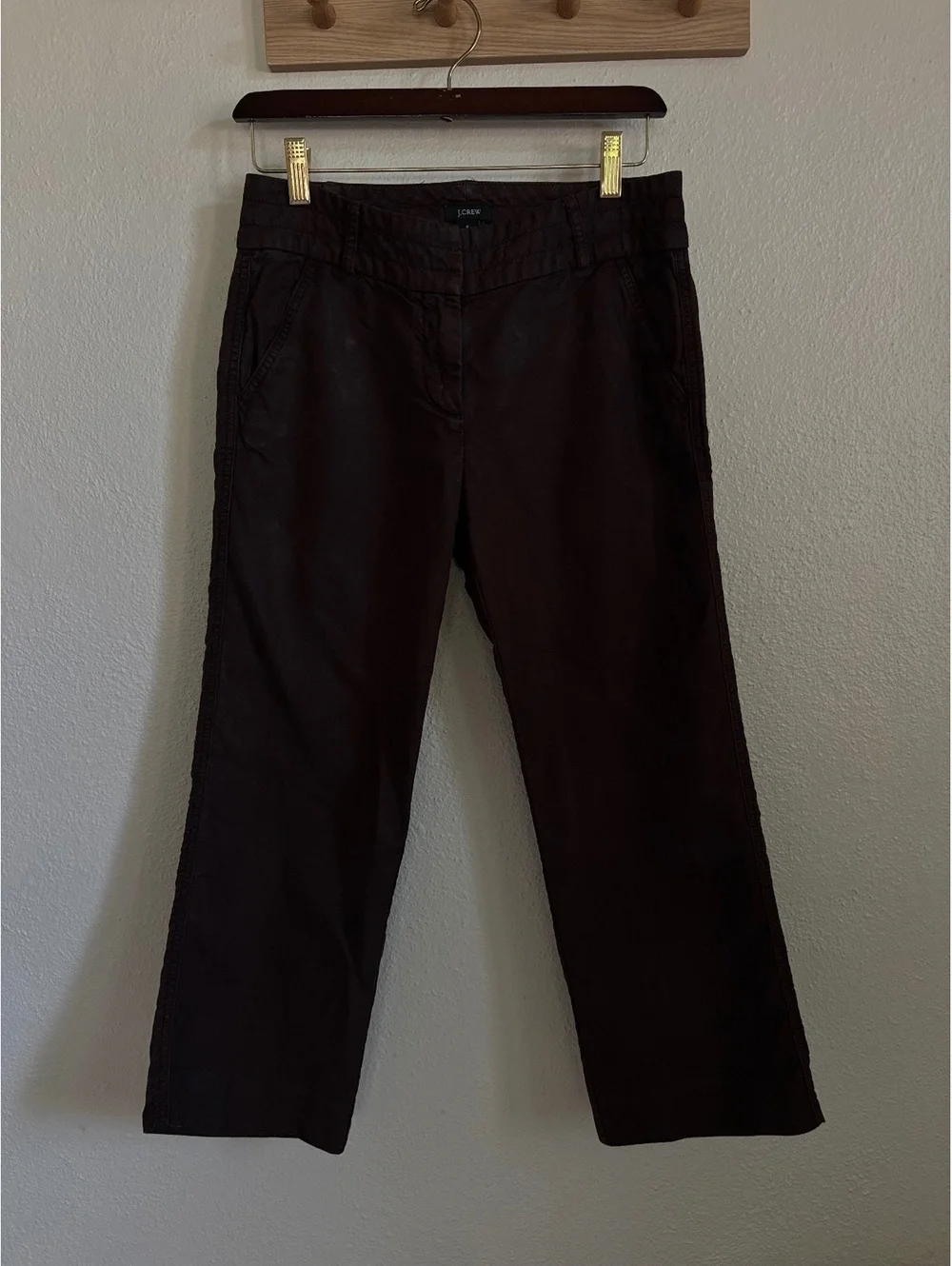 J.Crew Favorite Fit Linen Pants Size 2006 Straight Leg Trousers